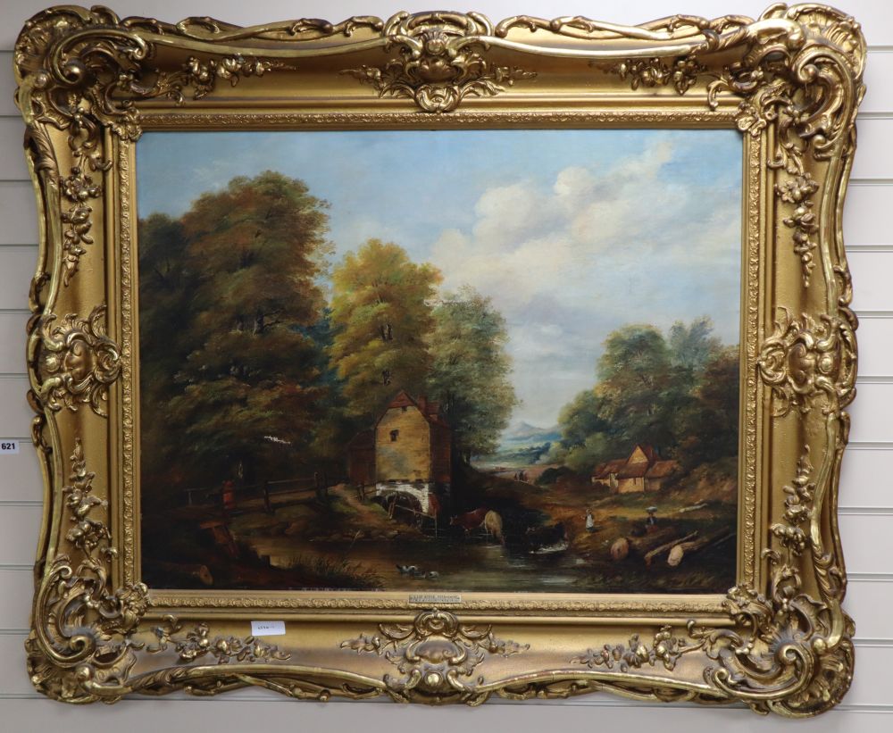 William Frederick Witherington, oil on canvas, Derbyshire landscape, 70 x 90cm